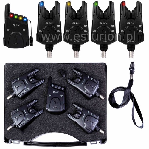 Zestaw sygnalizatorów wędkarskich - Blax VXR multicolor Alarm 4+1 Carp Spirit