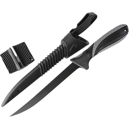 Nóż wędkarski 30cm Fillet Knife + ostrzałka DAM