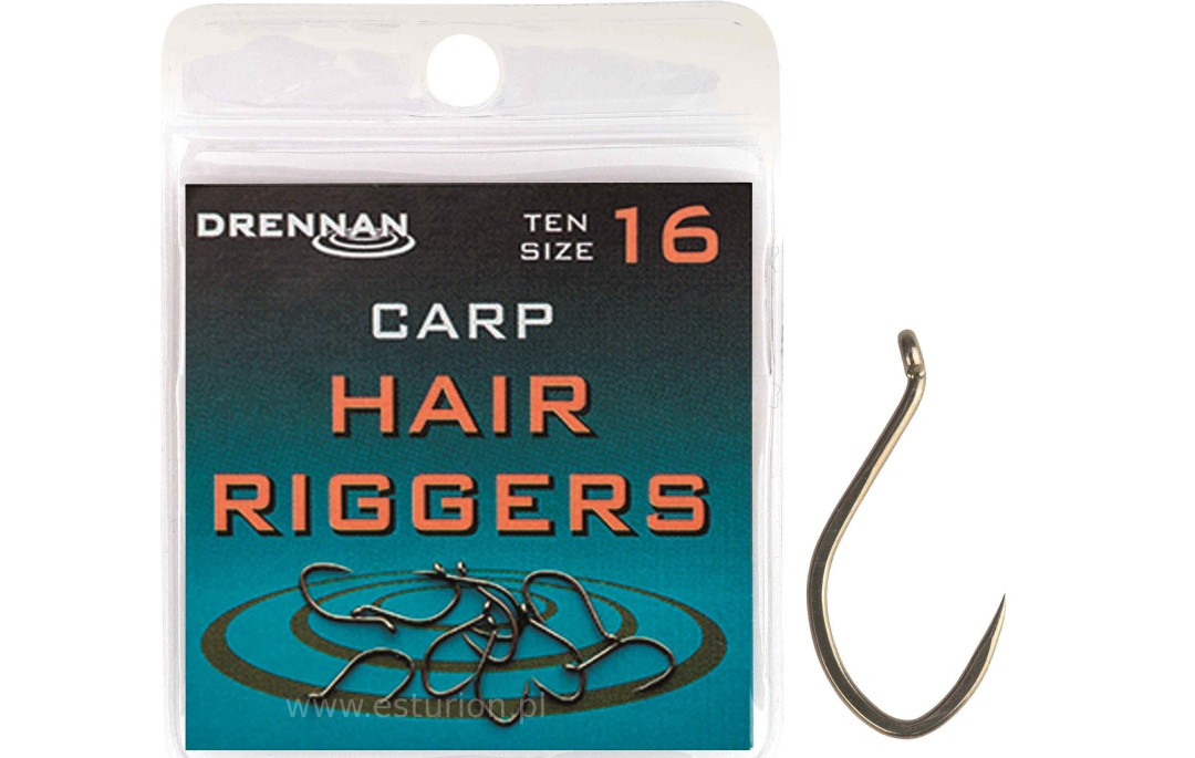 Haczyki Carp Hair Riggers bezzadziorowy nr 12 Drennan