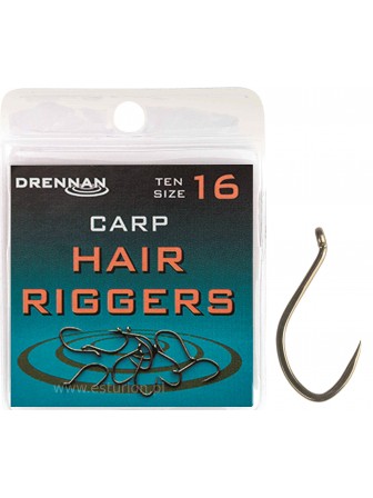 Haczyki Carp Hair Riggers bezzadziorowy nr 10 Drennan