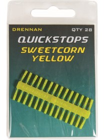 Stopery Quickstop do przynęt żółte Drennan