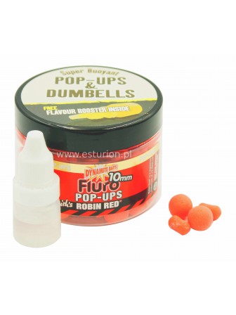 Kulki proteinowe i dumbells mix Fluro Pop Ups Robin Red 15mm Dynamite Baits
