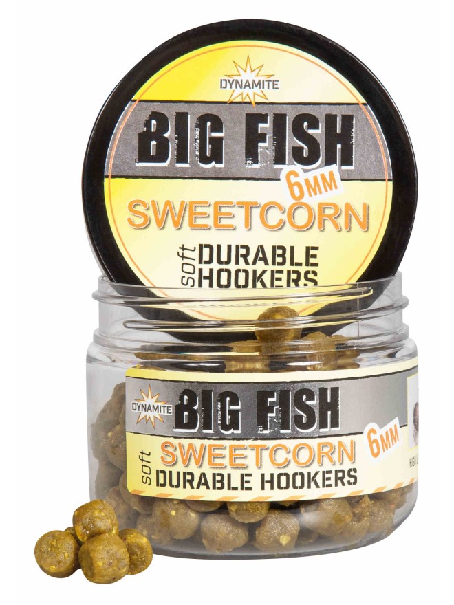 Pellet haczykowy Durable Hookers Big Fish Słodka Kukurydza 6mm Dynamite Baits
