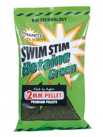 Pellet Swim Stim Betaine Green 2mm 900g Dynamite Baits