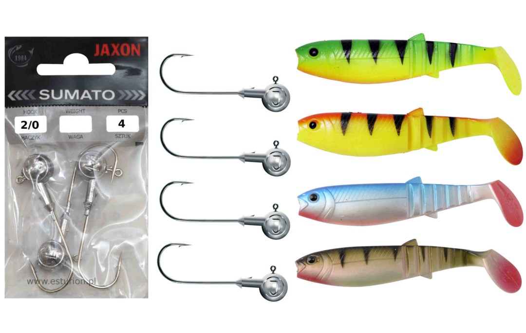 Zestaw gum nr #1 Cannibal + główki jigowe Esturion