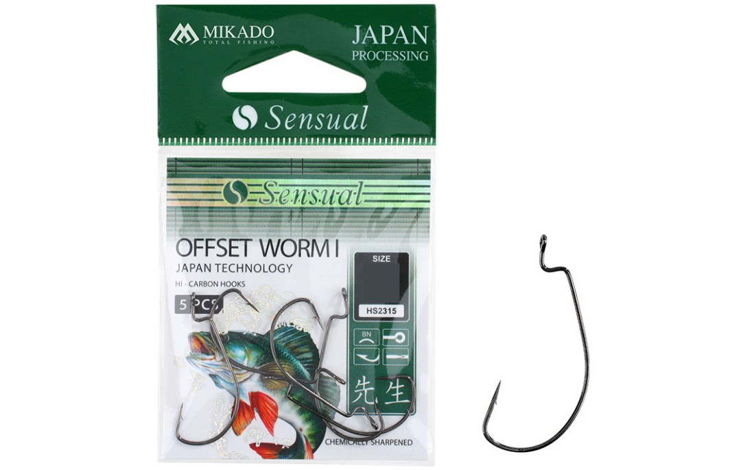 Zestaw gum nr 17 Iris Popeye 8cm + haczyki offset Esturion