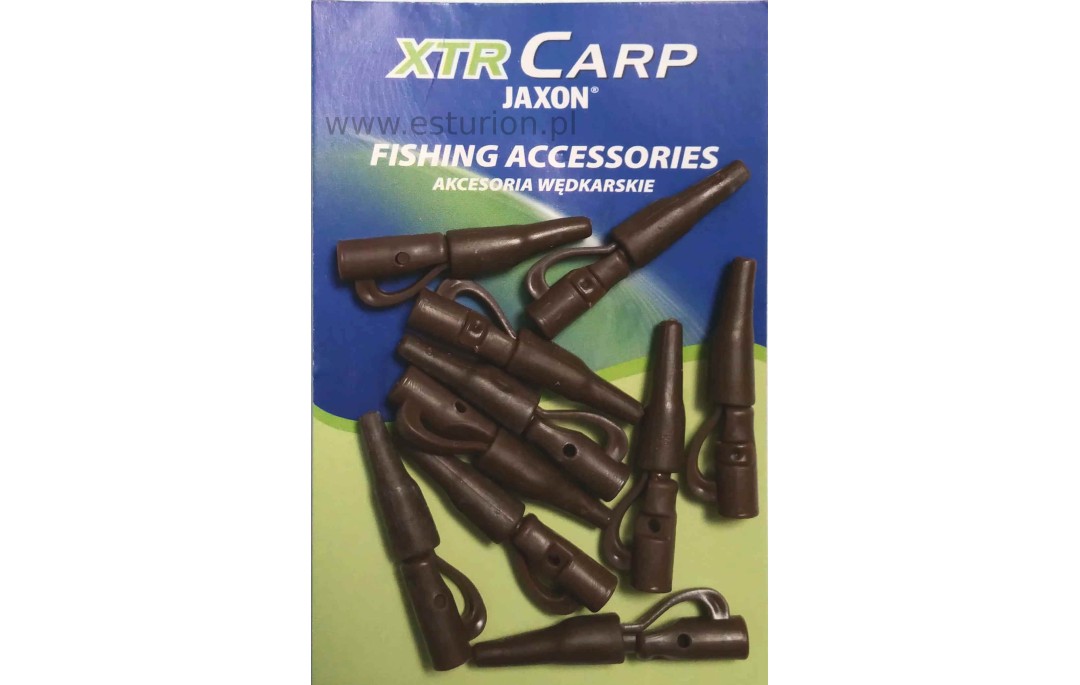 Bezpieczne klipsy z osłonkami brązowe 10szt Jaxon