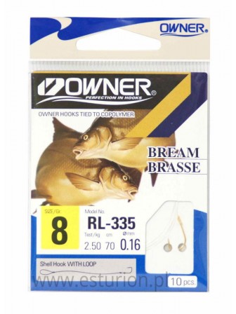 Haczyki RL335 Chinta nr 6+przypon 0,18 10szt Owner