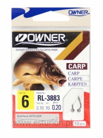 Haczyki RL3883 Iseama nr 8+przypon 0,18 10szt Owner