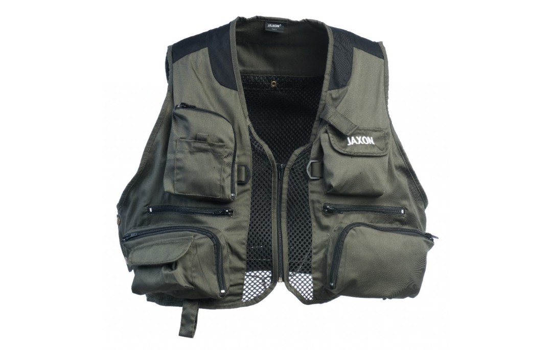 Kamizelka wędkarska zielona rozmiar XL Jaxon