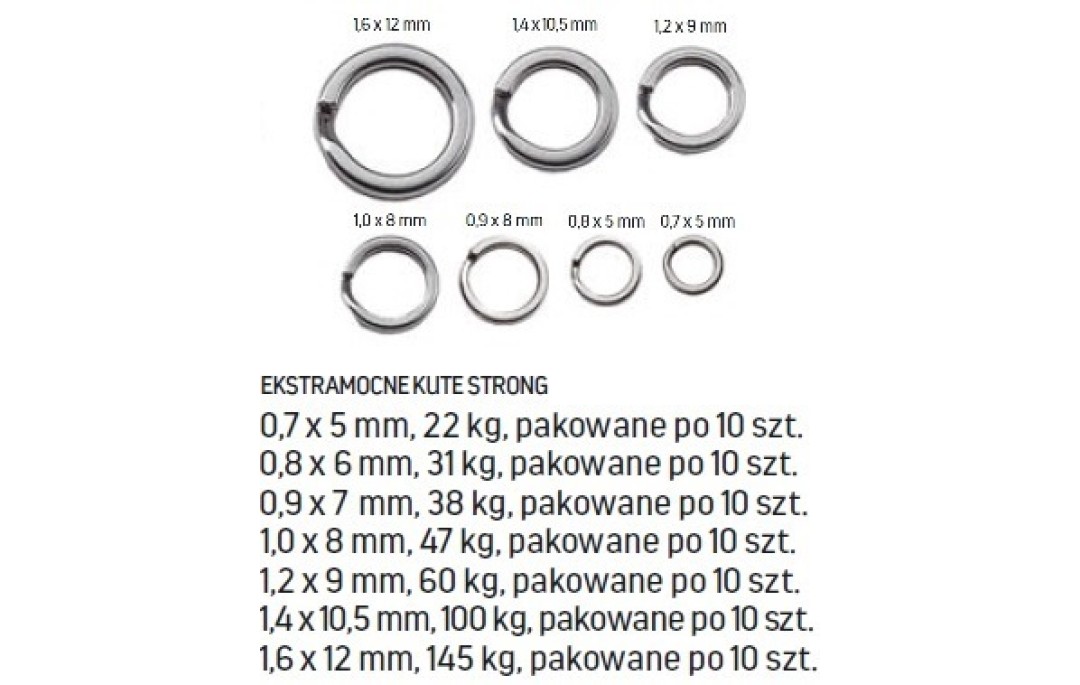Kółka łącznikowe Big Game 0,9x7mm Jaxon