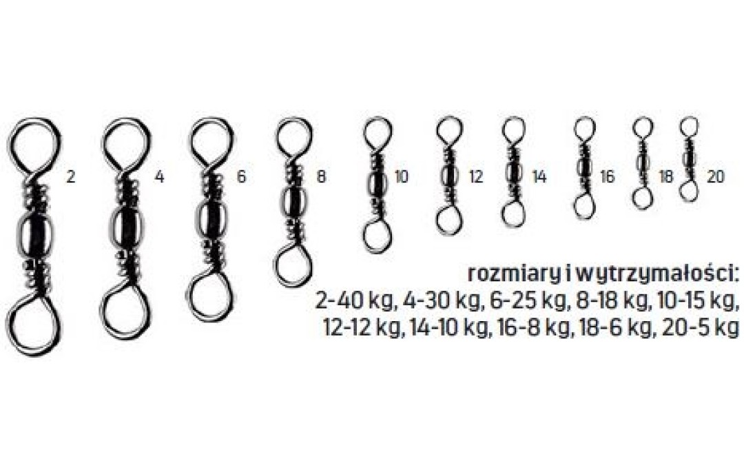 Krętliki baryłkowe 20 10szt Jaxon