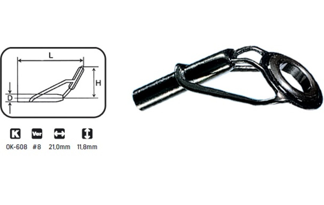 Przelotka szczytowa TS 8/2.6mm Jaxon