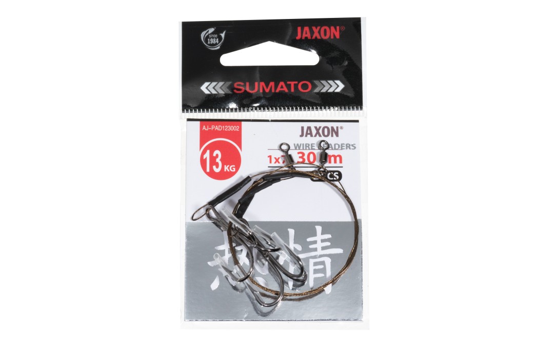 Przypon żywcowy sumato 1X7 30cm 13kg kotwica nr 1 Jaxon