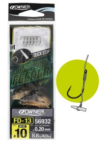 Przypony Method Feeder FD-13 10/10cm/0,20mm 6szt Owner