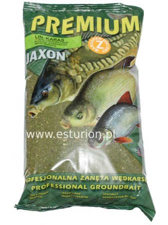 Zanęta Premium lin-karaś marcepan zielony 1kg Jaxon