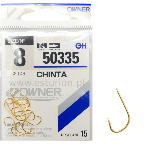 Haczyki Chinta nr 9 15szt Owner Haczyki Chinta nr 9 15szt Owner