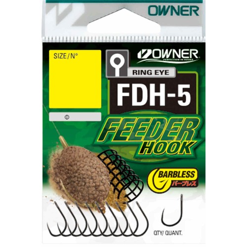 Haczyki FDH-5 Feeder Hook nr 14 bezzadziorowy Owner