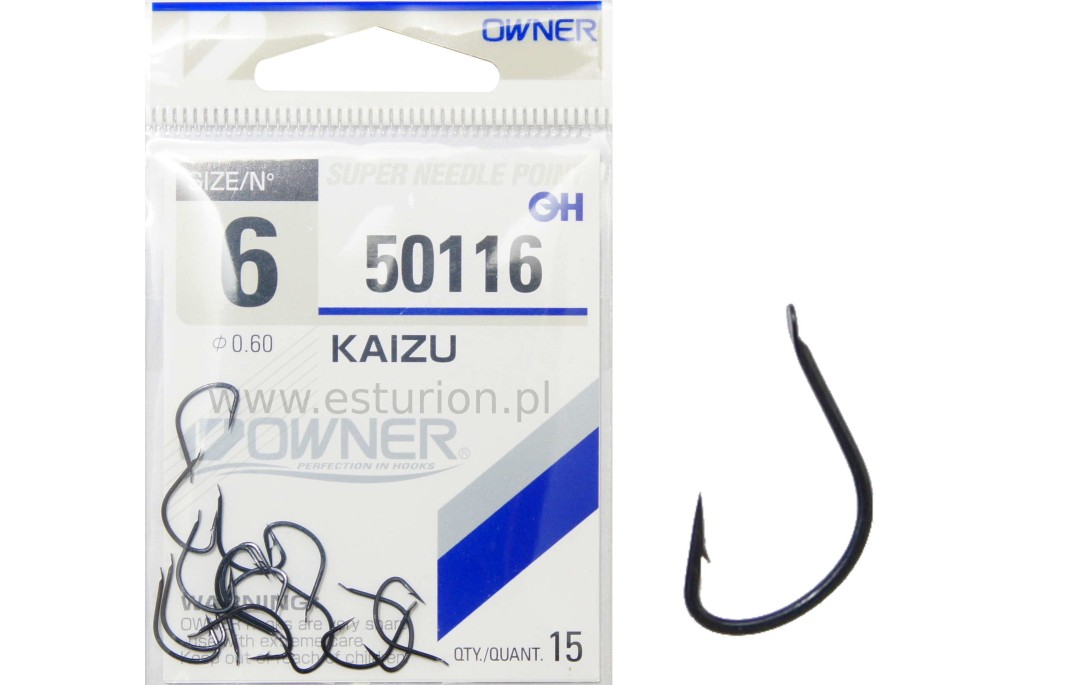 Haczyki Kaizu nr 8 15szt Owner