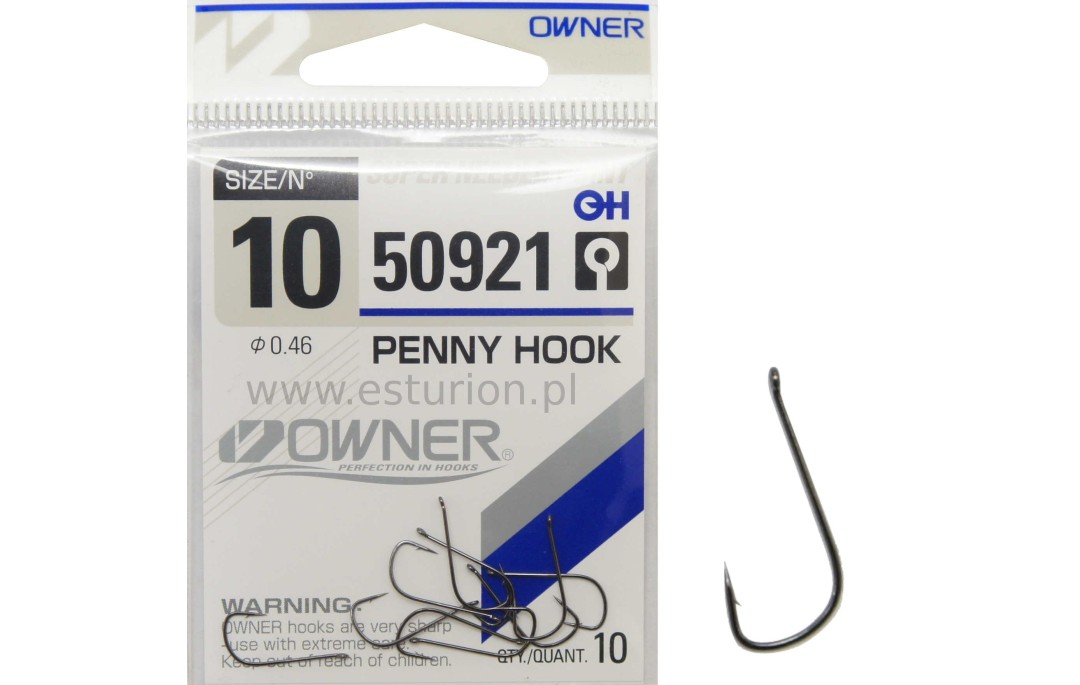 Haczyki Penny nr 10 10szt Owner