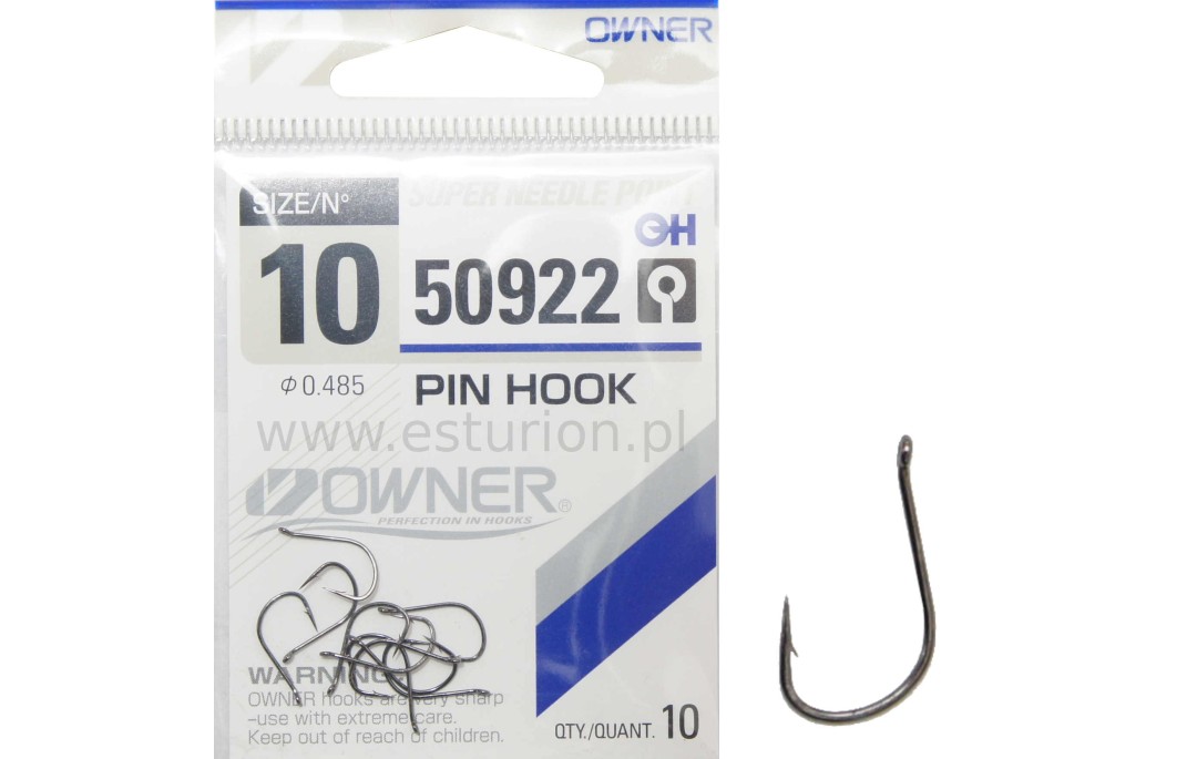 Haczyki Pin nr 8 9szt Owner