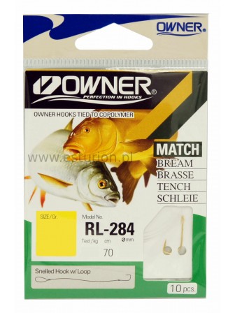 Haczyki RL284 Sode nr #6+przypon 0,18 10szt Owner