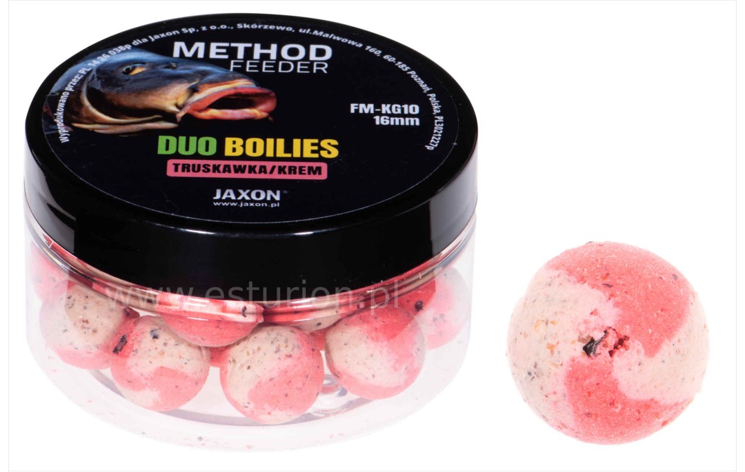 Kulki Duo Color MF truskawka - krem 16mm 40g Jaxon