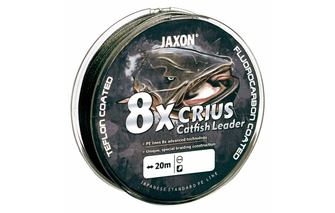 Plecionka Crius 8X Catfish Leader Black 0,45mm 20m Jaxon