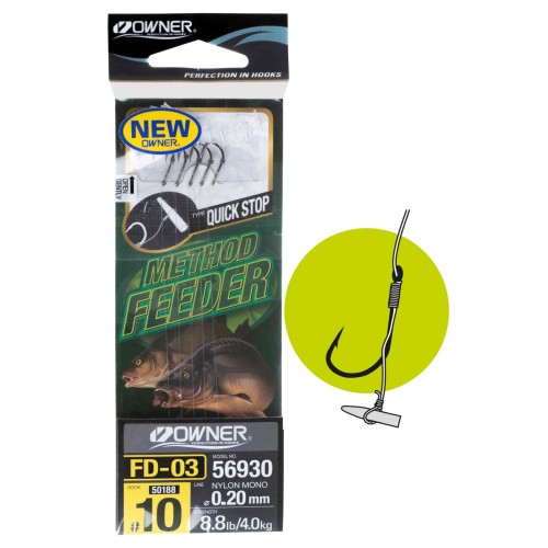 Przypony Method Feeder FD-03 14/10cm/0,18mm 6szt Owner