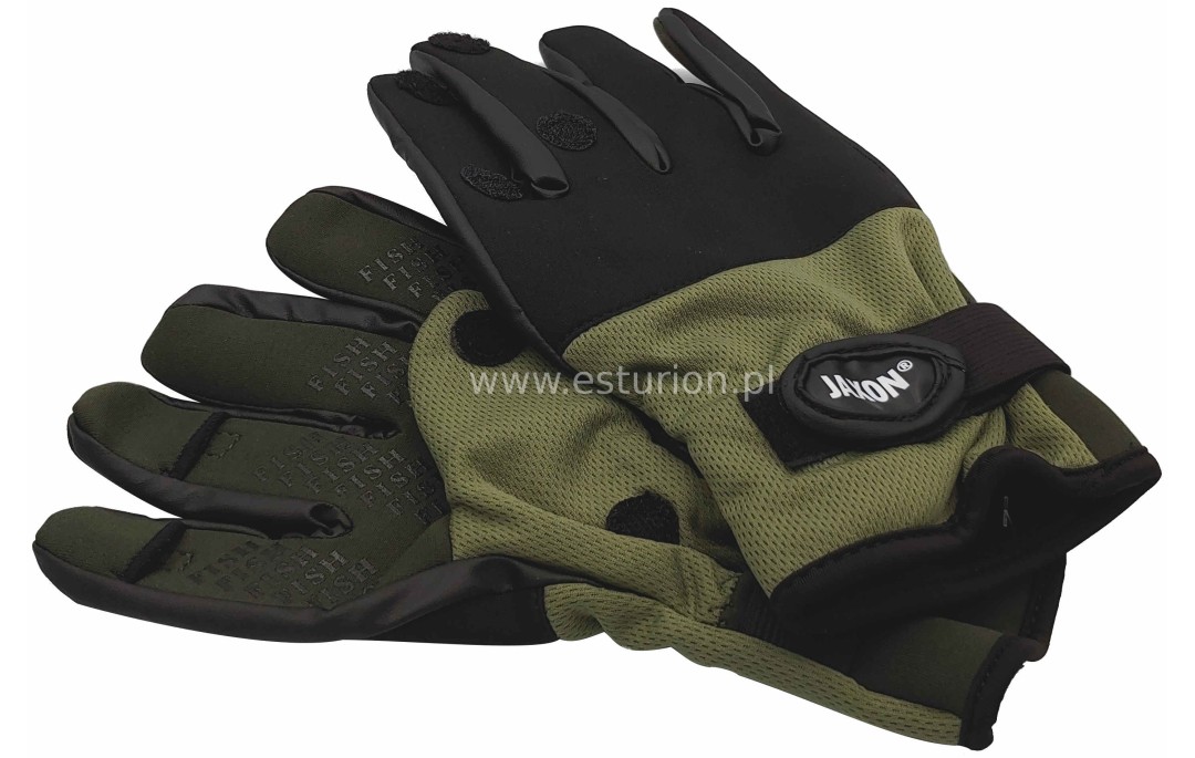 Rękawiczki ocieplane neoprenowe spinningowe L Jaxon