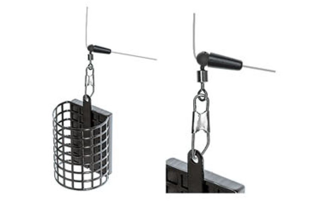 Agrafki ze stoperem na krętliku rozmiar C Jaxon