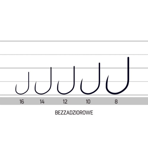 Haczyki FDH-5 Feeder Hook nr 14 bezzadziorowy Owner