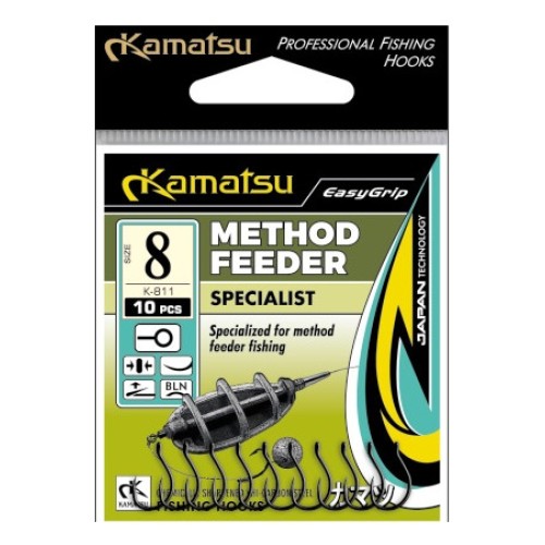 Haczyki method feeder Specialist #8 blno K-811 op.10szt Kamatsu