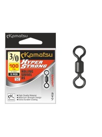Krętlik Hyper Strong Rolling Swivel K-1001 2/0/75kg op. 5szt Kamatsu