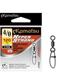 Krętlik z agrafką Hyper Strong K-3006 4/0/120kg op. 5szt Kamatsu