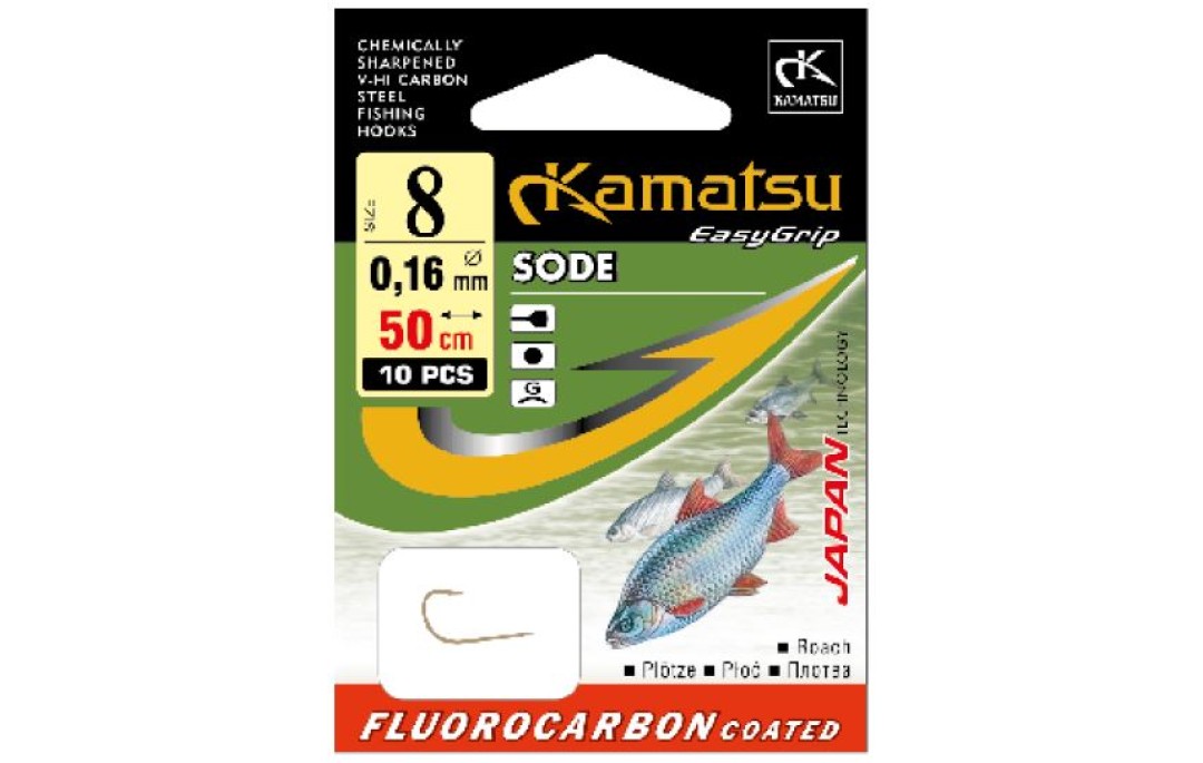 Przypony FC 50 Sode płoć 8/0,16 gł 5401 Kamatsu