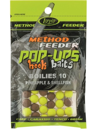 Hook Baits POP-UPS Boilies 10mm ananas i skorupiaki 15g Lorpio
