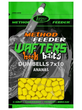 Hook Baits Wafters Dumbells 7x10mm ananas 15g Lorpio