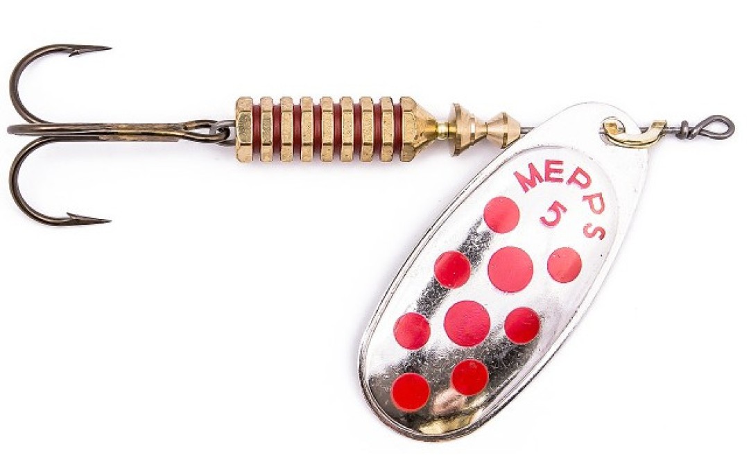 Błystka obrotowa Comet Decore srebrny/czerwony 3/6,5g Mepps