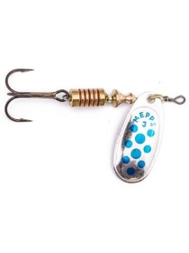 Błystka obrotowa Comet Decore srebrny/niebieski 1/3,5g Mepps