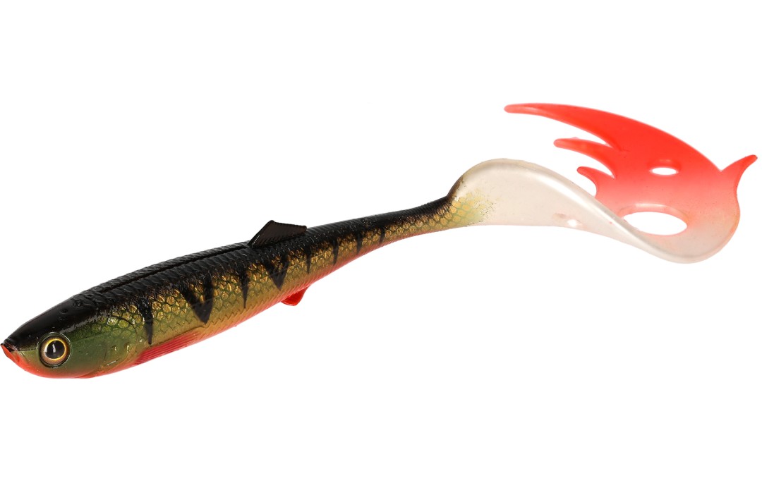 Guma Sicario Pike Tail Bloody Perch 8,5cm Mikado