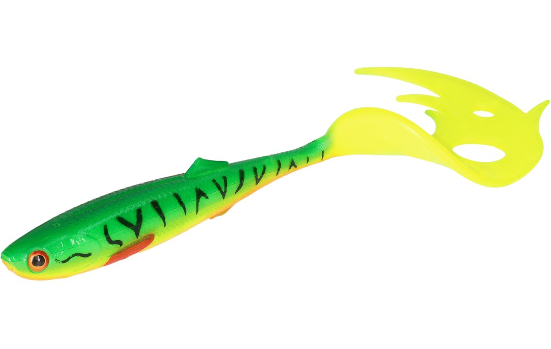 Guma Sicario Pike Tail Firetiger 8,5cm Mikado