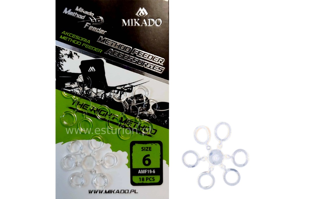 Gumki silikonowe na haczyk 6mm 18szt Mikado