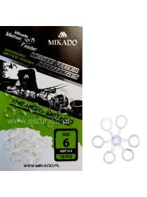 Gumki silikonowe na haczyk 4mm 24szt Mikado