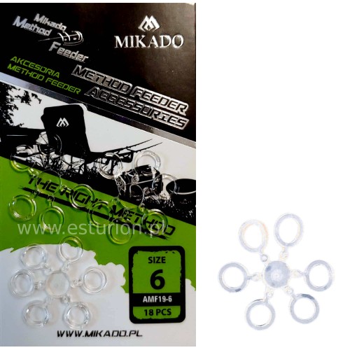 Gumki silikonowe na haczyk 4mm 24szt Mikado