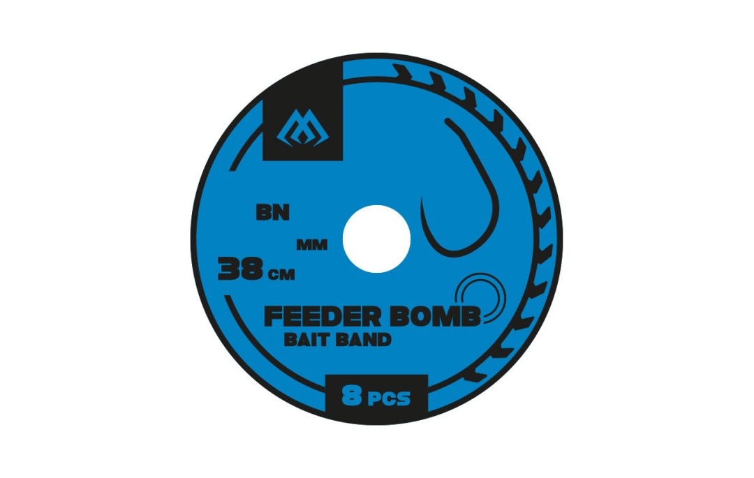 Przypony Feeder Bomb X-Tra Strong z gumką hak bezzadziorowy nr 12 Mikado