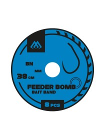Przypony Feeder Bomb X-Tra Strong z gumką hak bezzadziorowy nr #6 Mikado