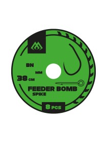 Przypony Feeder Bomb X-Tra Strong z igłą hak bezzadziorowy nr #6 Mikado