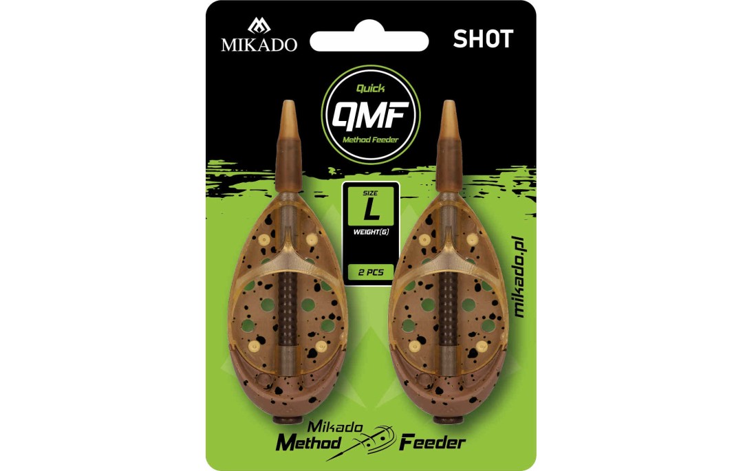 Koszyczki Method feeder Shot Q.M.F. L 40g 2szt Mikado