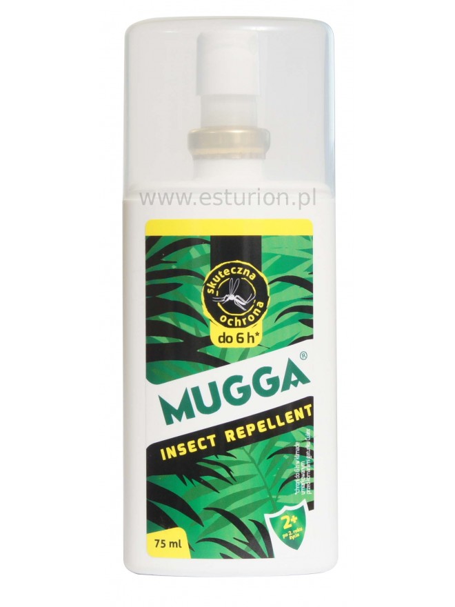 Spray 9,5% Deet preparat przeciwko komarom i meszkom Mugga